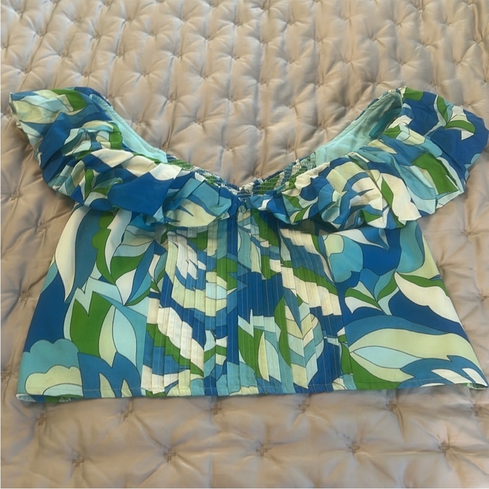 Anthropologie Maeve Ruffled top. NWT - Picture 5 of 6